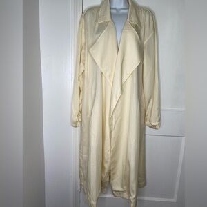 ABLE NWT L Irena Trench Antique White Coat missing belt